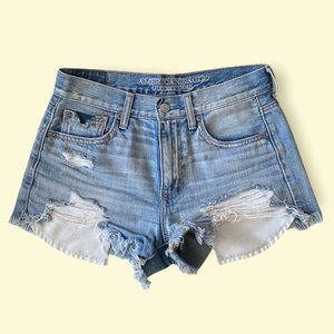 American Eagle high rise jean shorts